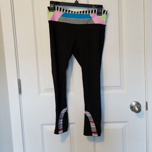 Lululemon Run Inspire Crop II 2014 Seawheeze Sz 6
